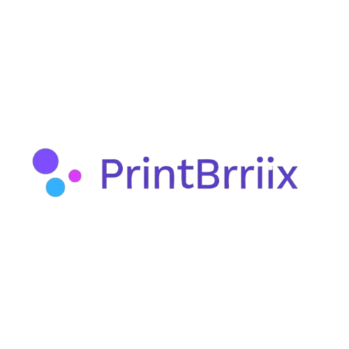 the logo for printbriix